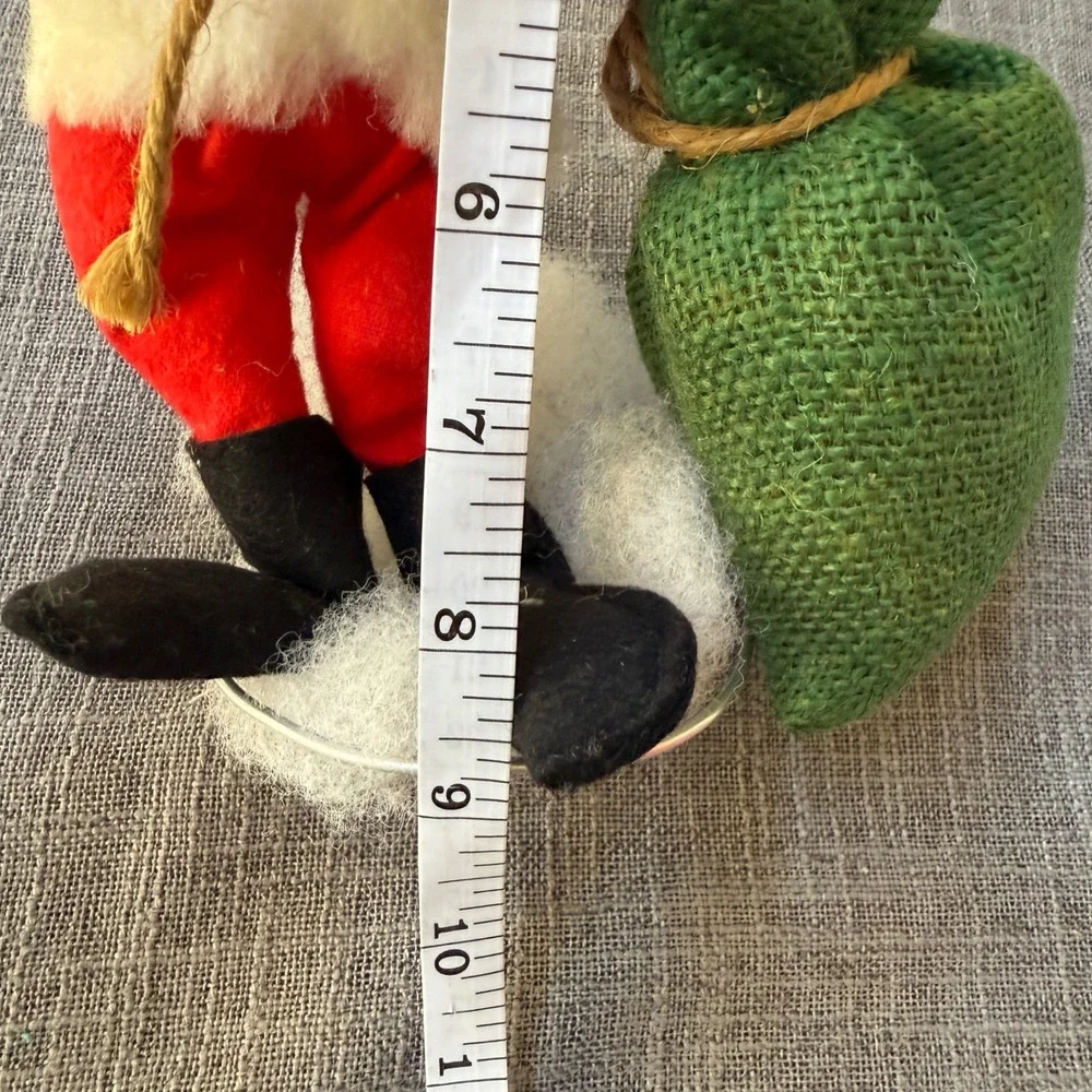 VTG Annalee Santa Claus Figurine French Horn Gift Sack‎ 10